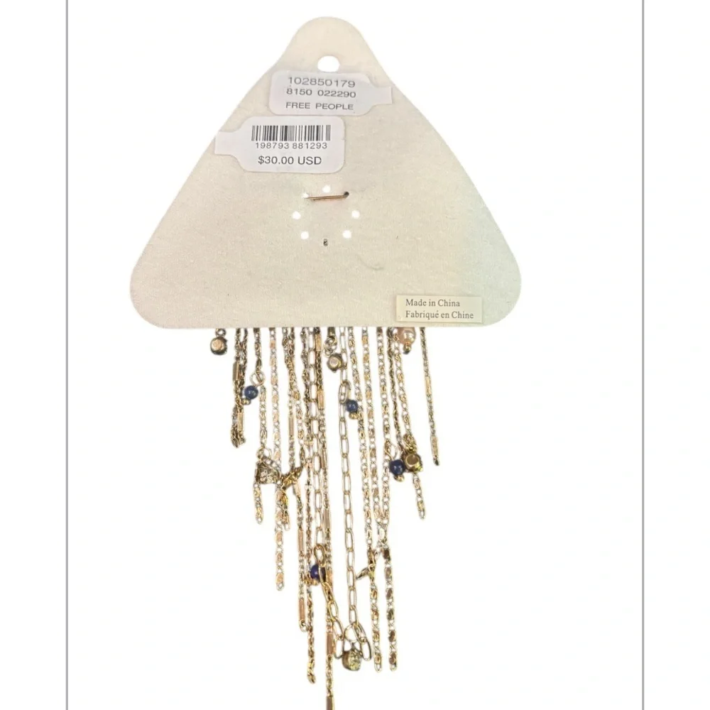 Free People Cresta Brooch Gold NWT